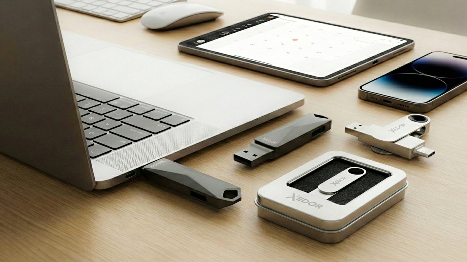 USB-sticks met opslagcapaciteiten van 32 GB tot 1 TB