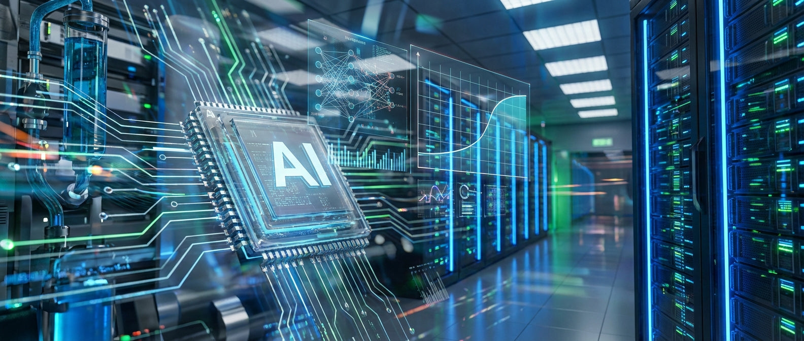 Chipmarkt groei en AI data opslag chips in datacenter