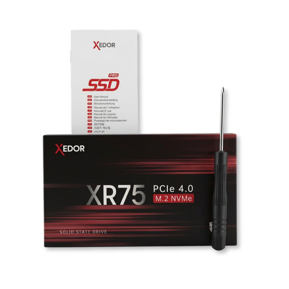 Xedor XR75 NVMe SSD in laptop of desktop – ultrasnelle PCIe 4.0 opslag