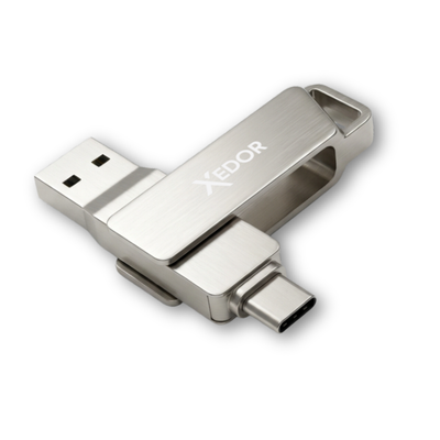Xedor Blaze USB-stick met USB-C en USB-A – compacte en betrouwbare dataopslag