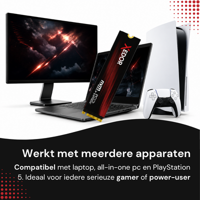 Xedor XR75 werkt met PlayStation 5, laptop, desktop en all-in-one pc